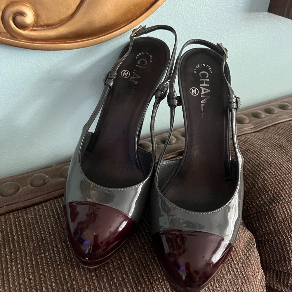 Chanel sling backs